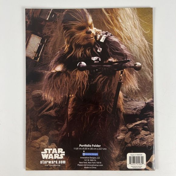 Star Wars The Force Awakens 3 Ring Binder FOLDERS Lot/3 Chewbacca Storm Troopers - Picture 10 of 11